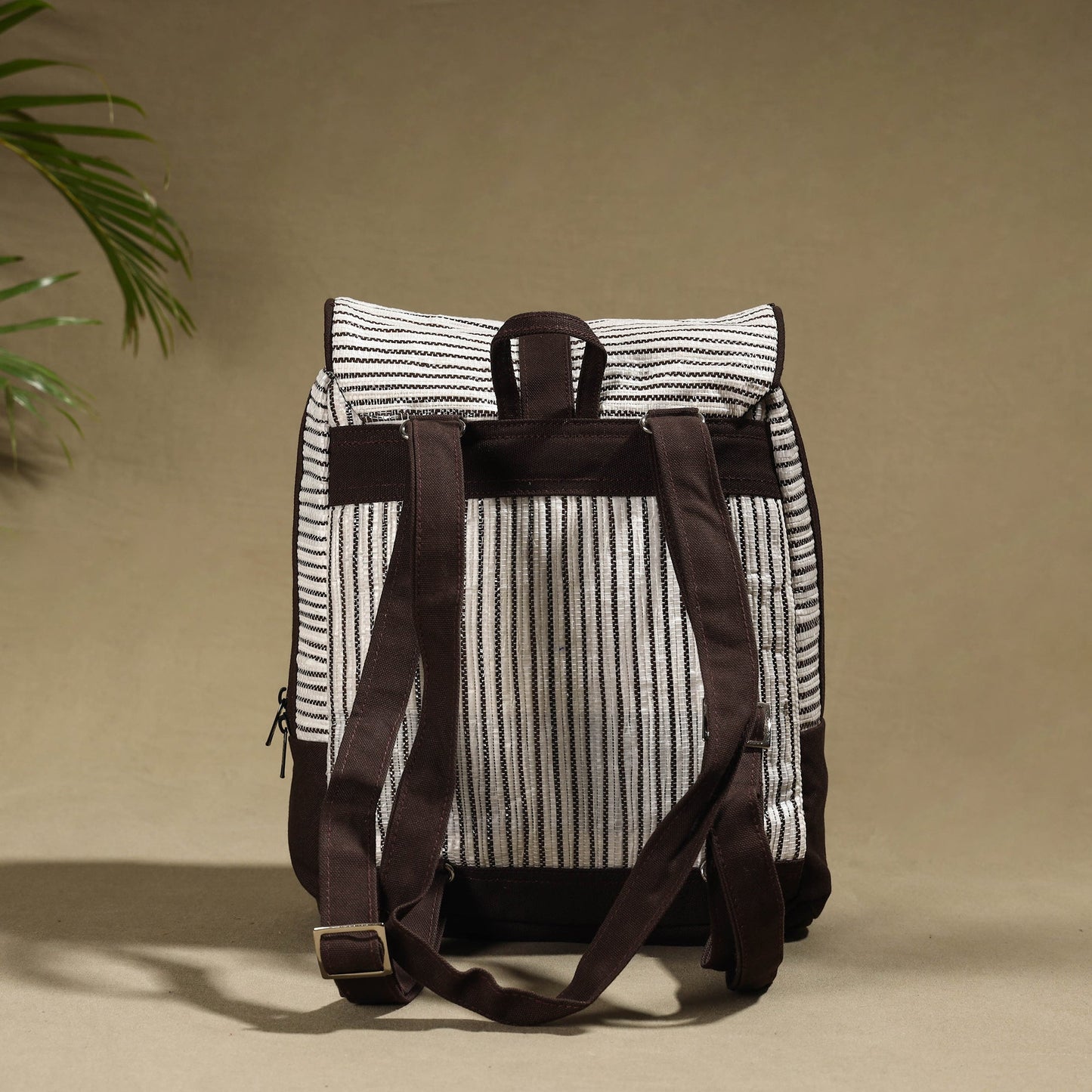 Upcycled Weave Handcrafted Laptop Backpack Online at iTokri.com