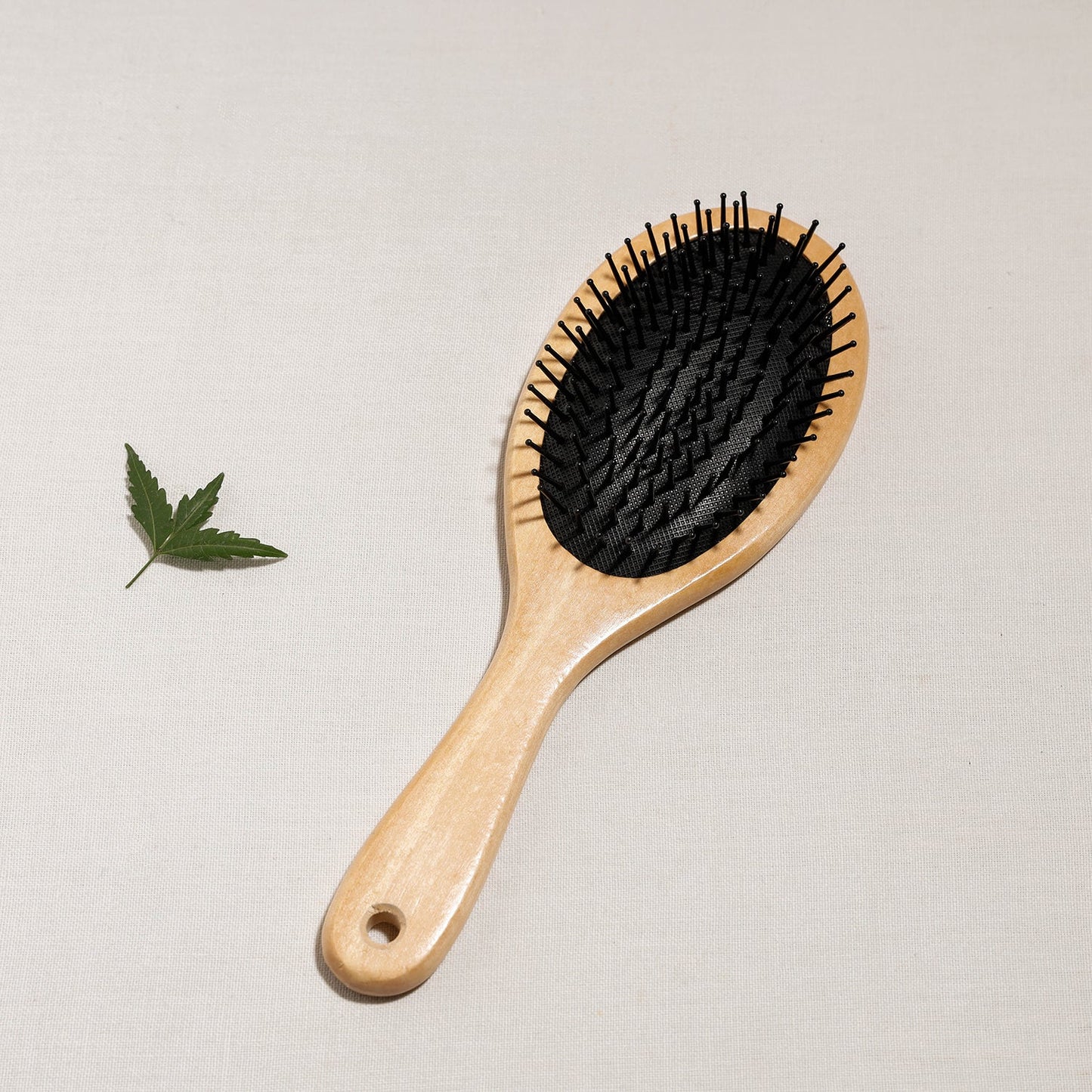 Wooden Square Hair Brush For Perfect Hair Styling with Nylon Bristles