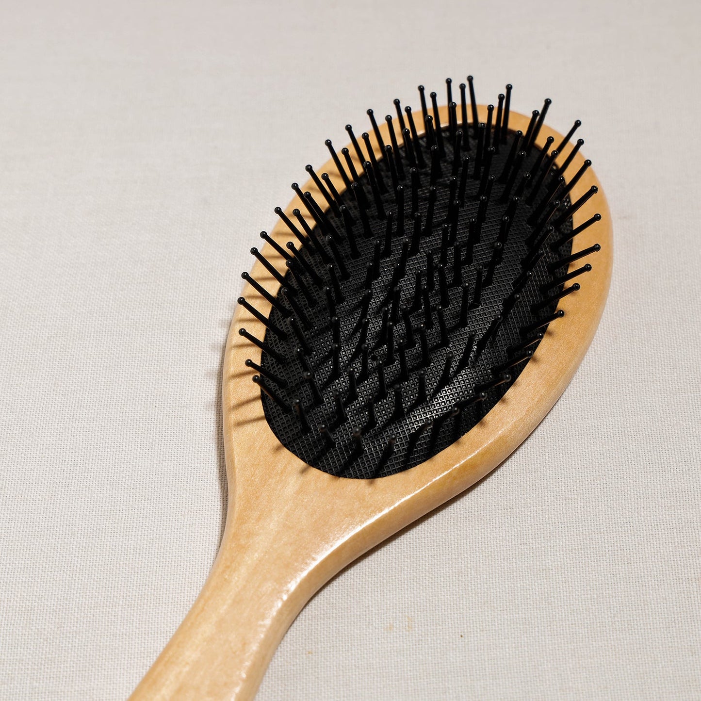 Wooden Square Hair Brush For Perfect Hair Styling with Nylon Bristles