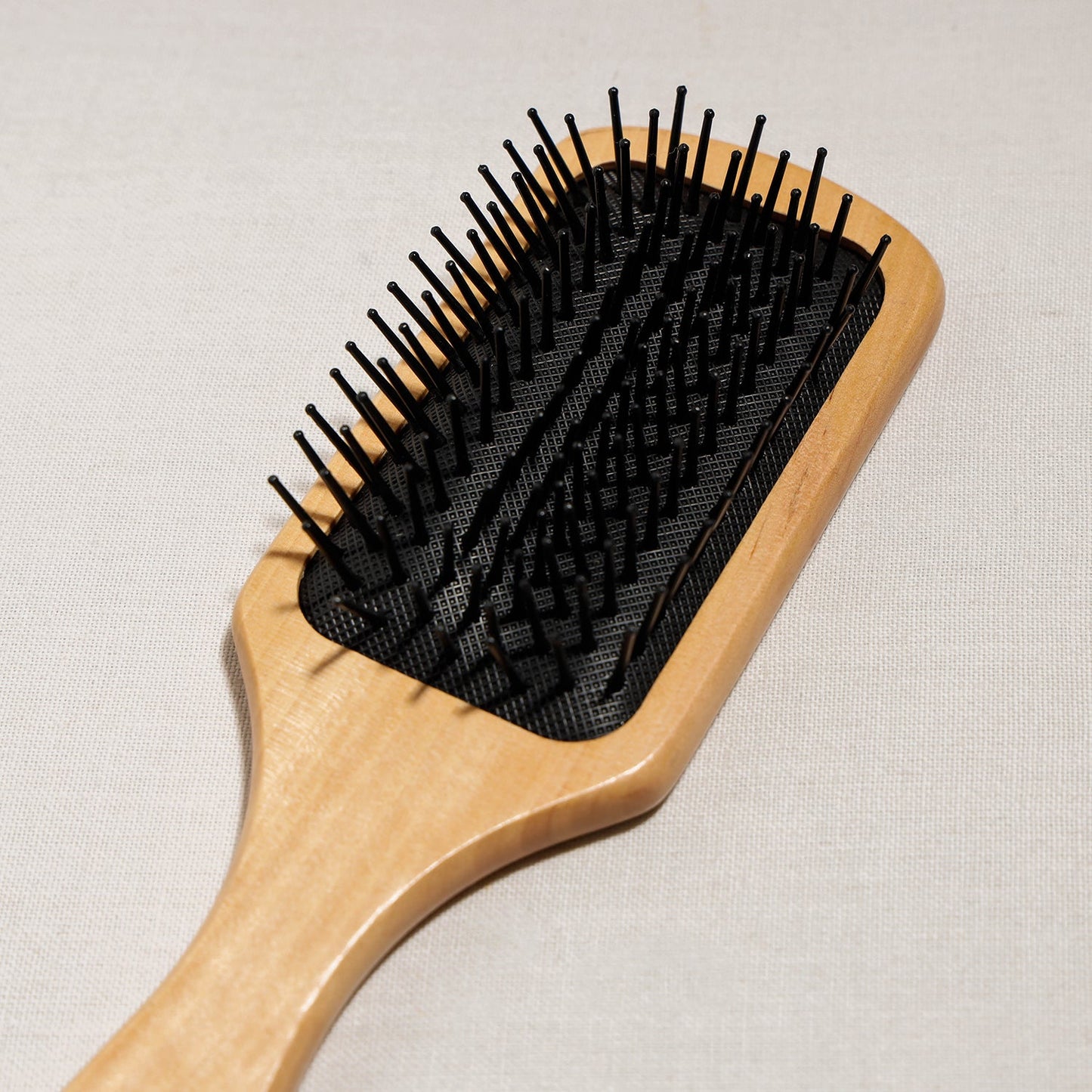 Wooden Square Hair Brush For Perfect Hair Styling with Nylon Bristles