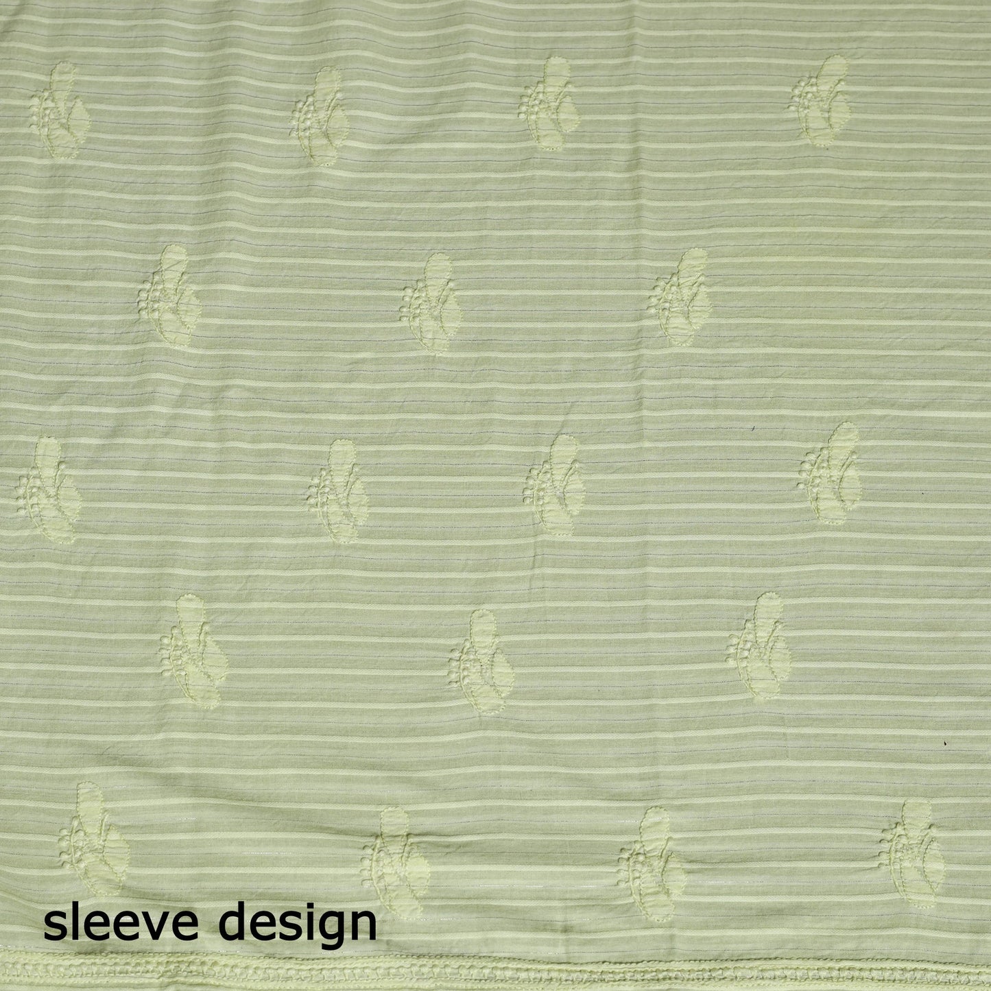 2pc Yellow Hand Embroidery Cotton Chikankari Dress Material