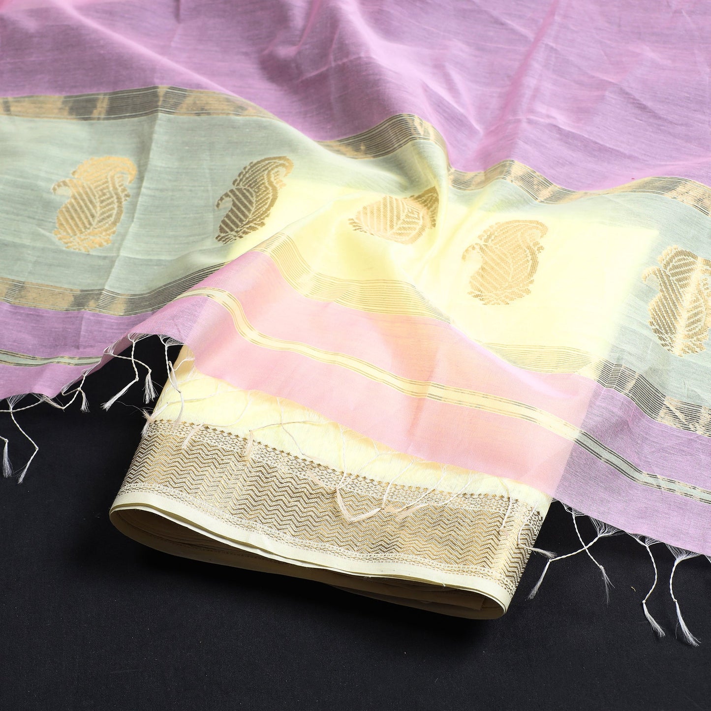 2pc Handloom Silk Cotton Maheshwari Dress Material