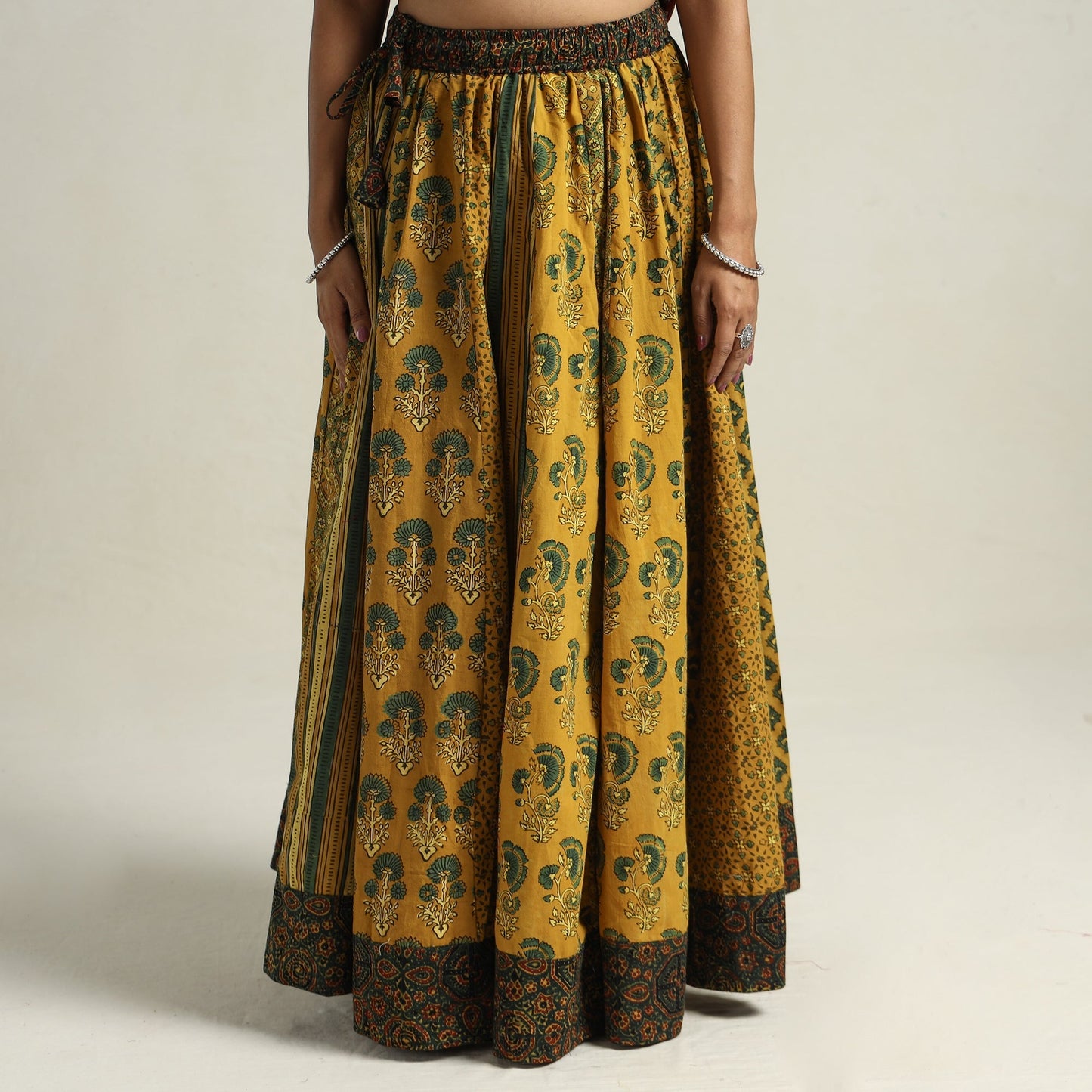 Ajrakh Patchwork Skirt