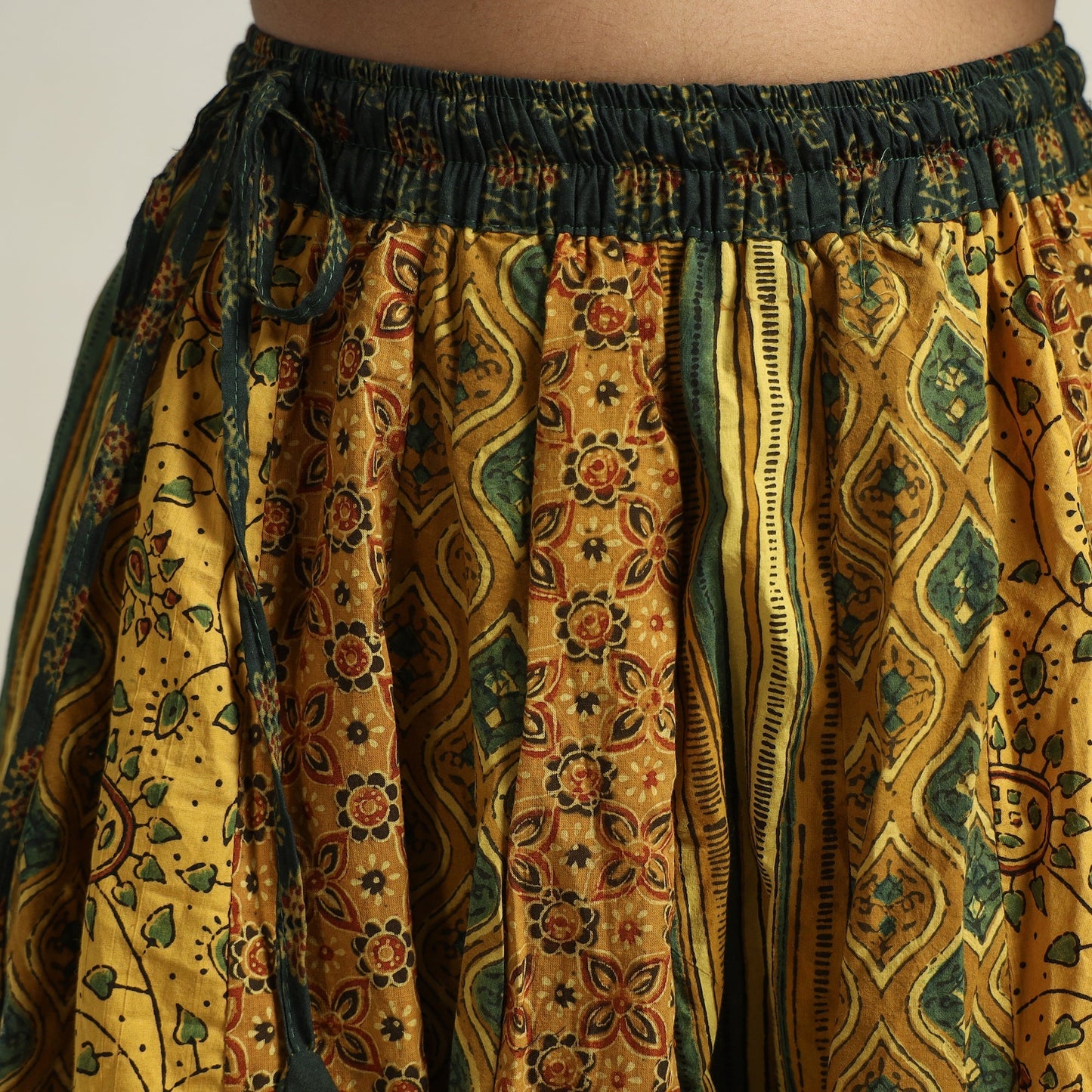 Ajrakh Patchwork Skirt