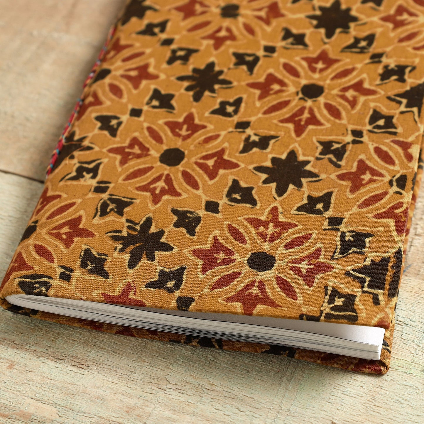 Ajrakh Fabric Cover Handmade Paper Notebook Online in India