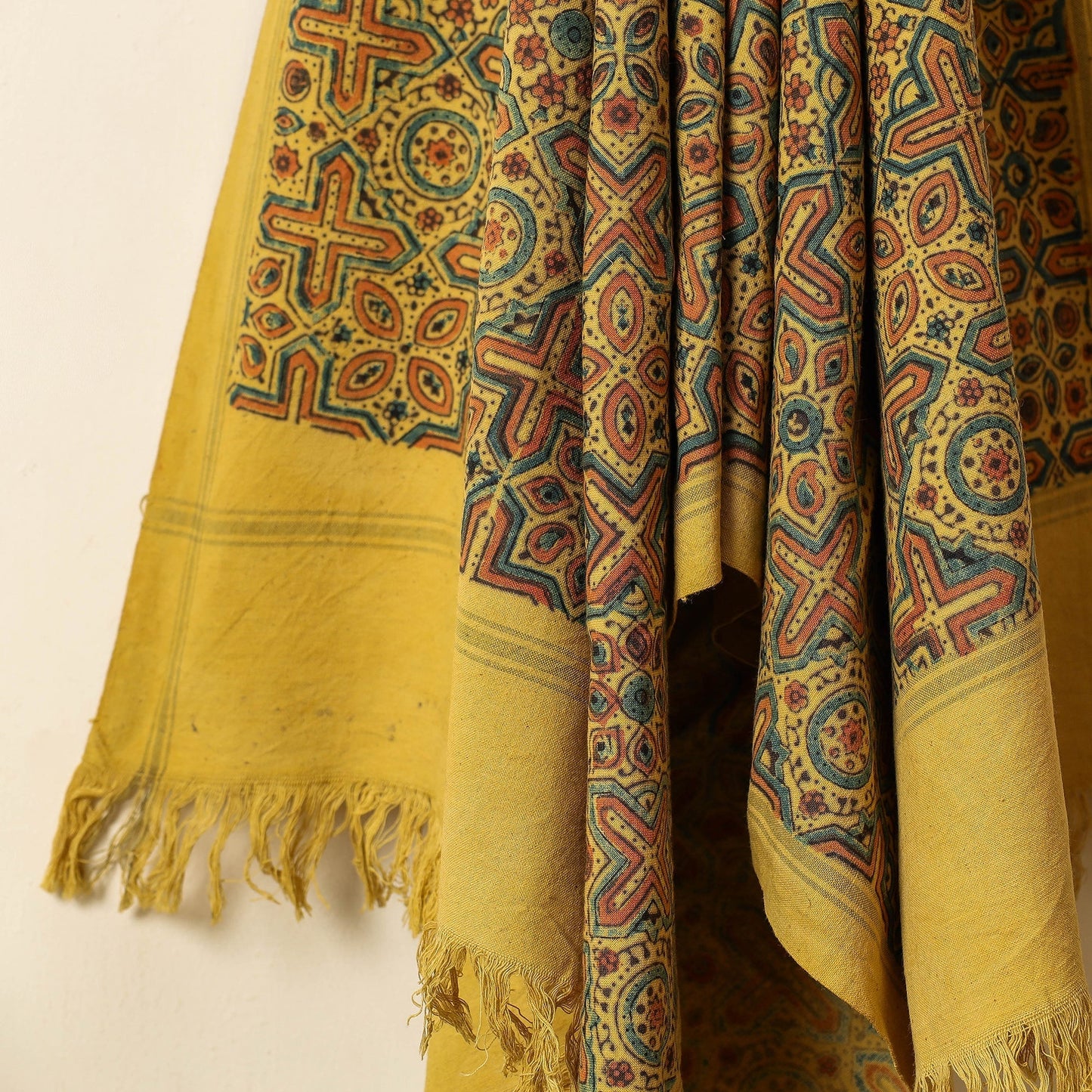 block printed towel