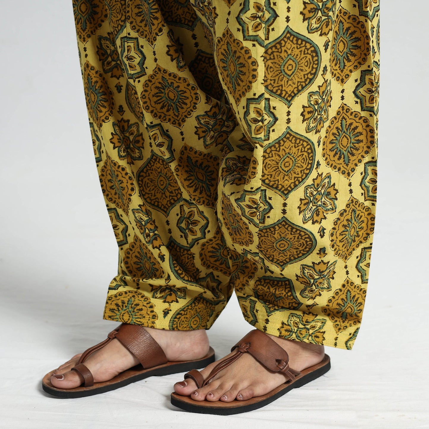 Shop Ajrakh Block Printed Cotton Salwar | Comfortable & Stylish