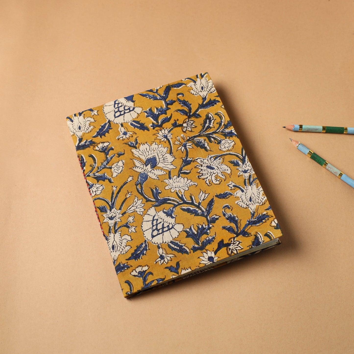 Bagru Fabric Cover Handmade Paper Notebook