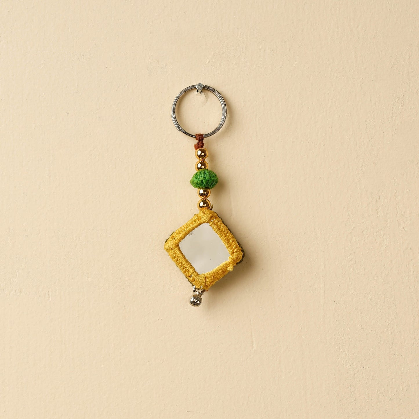 Yellow Banjara Embroidery Handmade Keychain