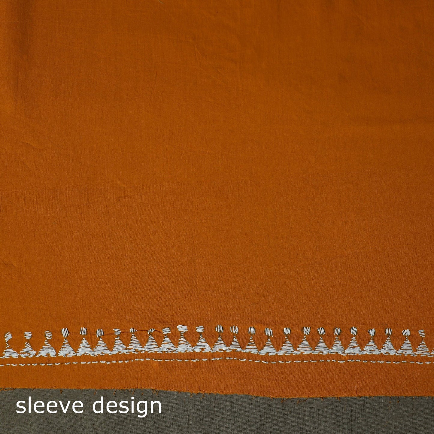 Bengal kantha hand embroidered cotton unstitched kurta