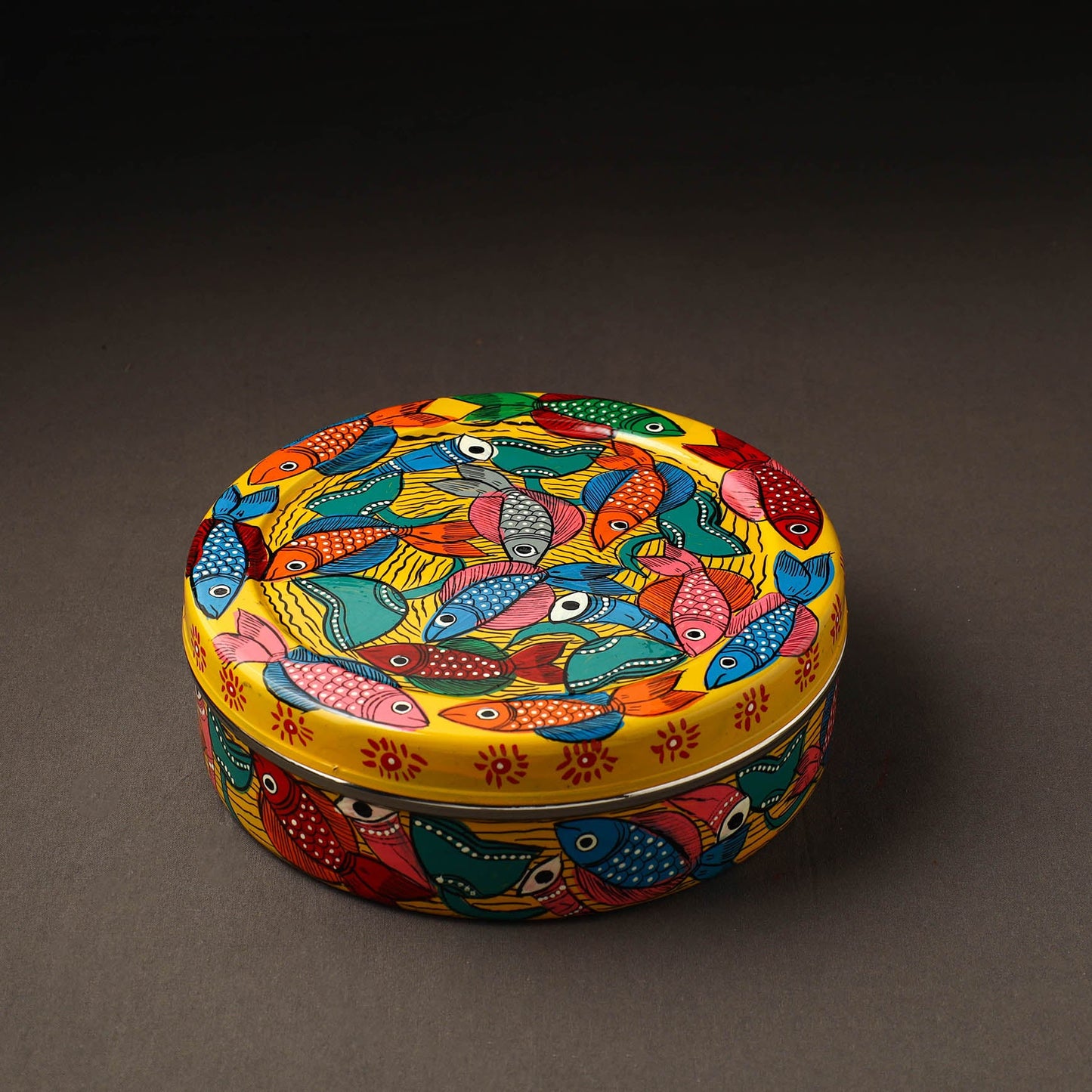 Bengal Patua Handpainted Stainless Steel Casserole