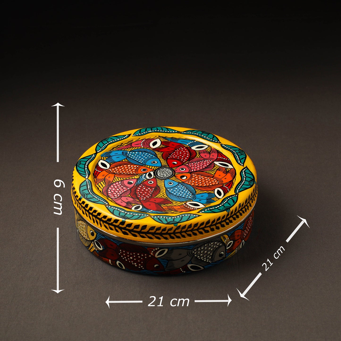 Bengal Patua Handpainted Stainless Steel Casserole