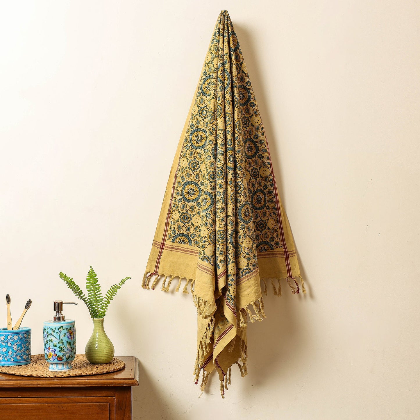 Block Printed Cotton Towel