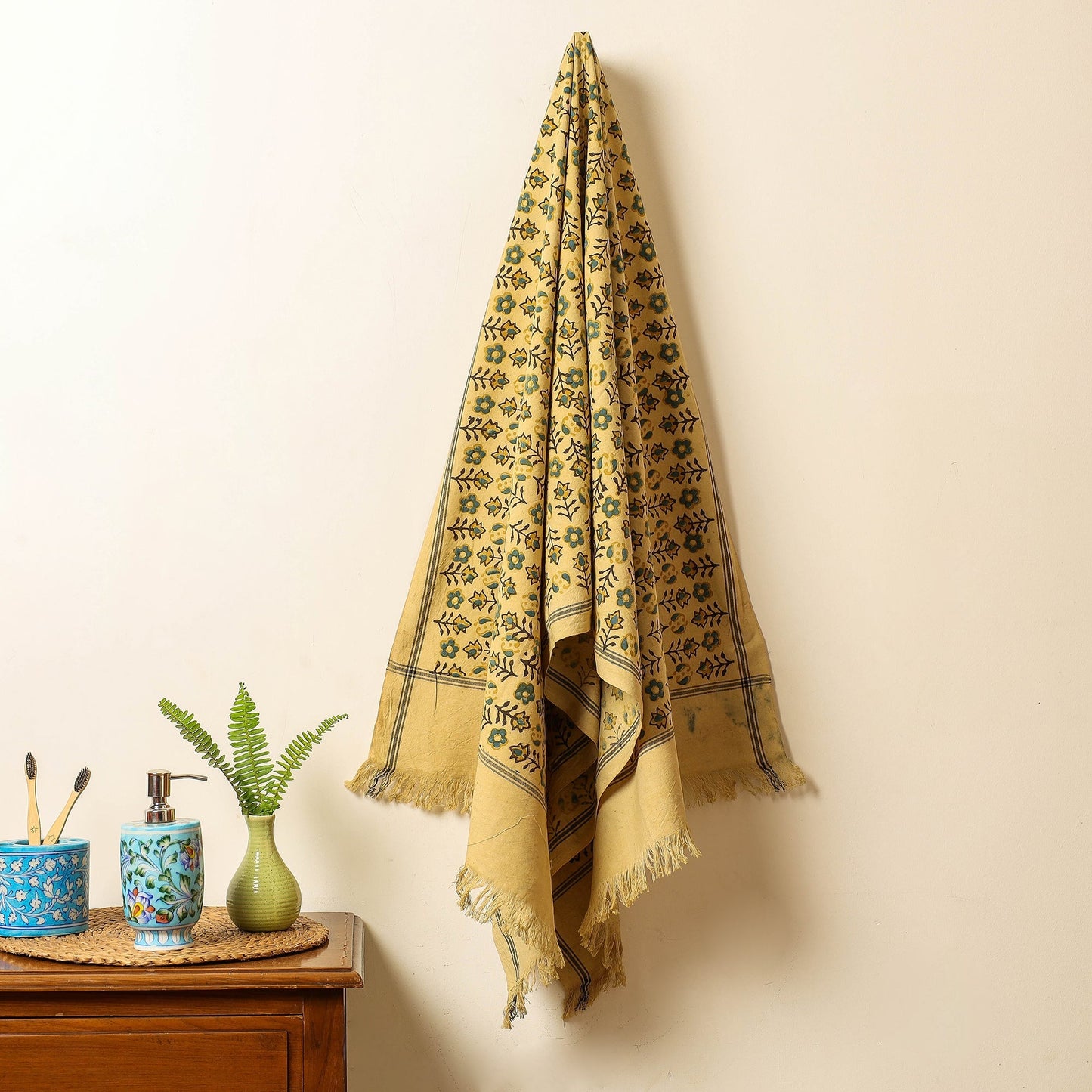 Block Print Cotton Ajrakh Handloom Towel