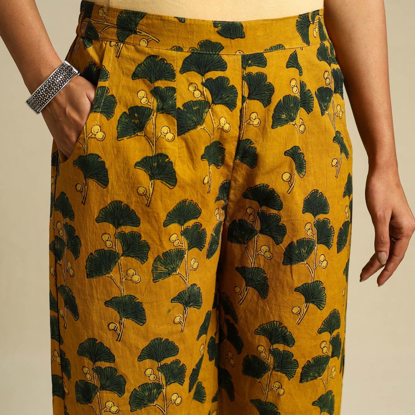 Block Print Cotton Ajrakh Palazzo
