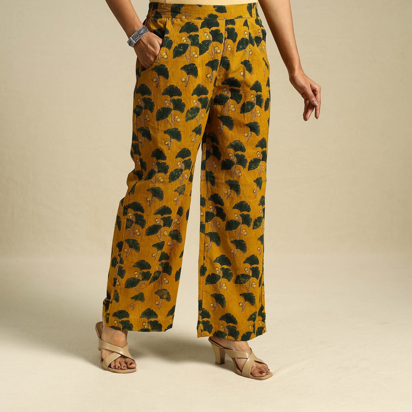 Block Print Cotton Ajrakh Palazzo