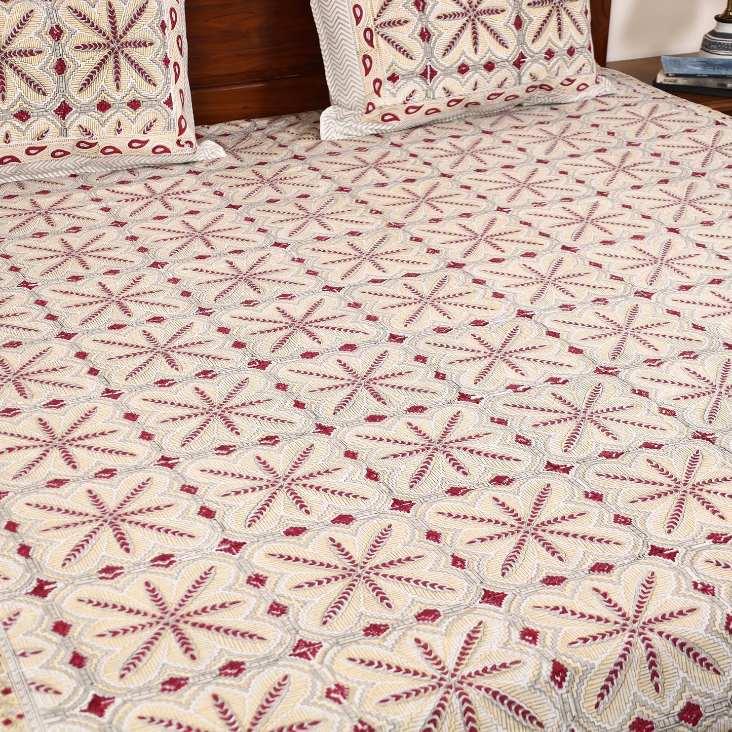 Block Print Cotton Double Sanganeri Bed Sheet