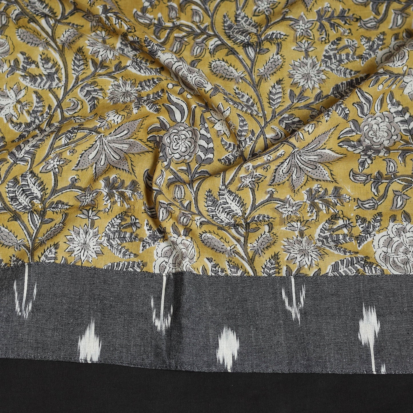 Block print cotton sanganeri blouse piece 02 - handcrafted