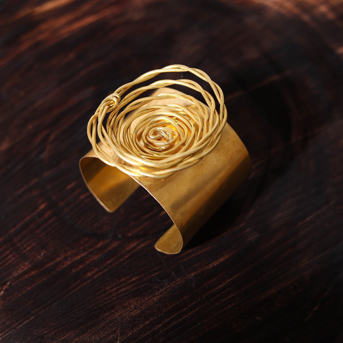 Buy Brass Metal Handcrafted Dokra Bracelet (Adjustable)