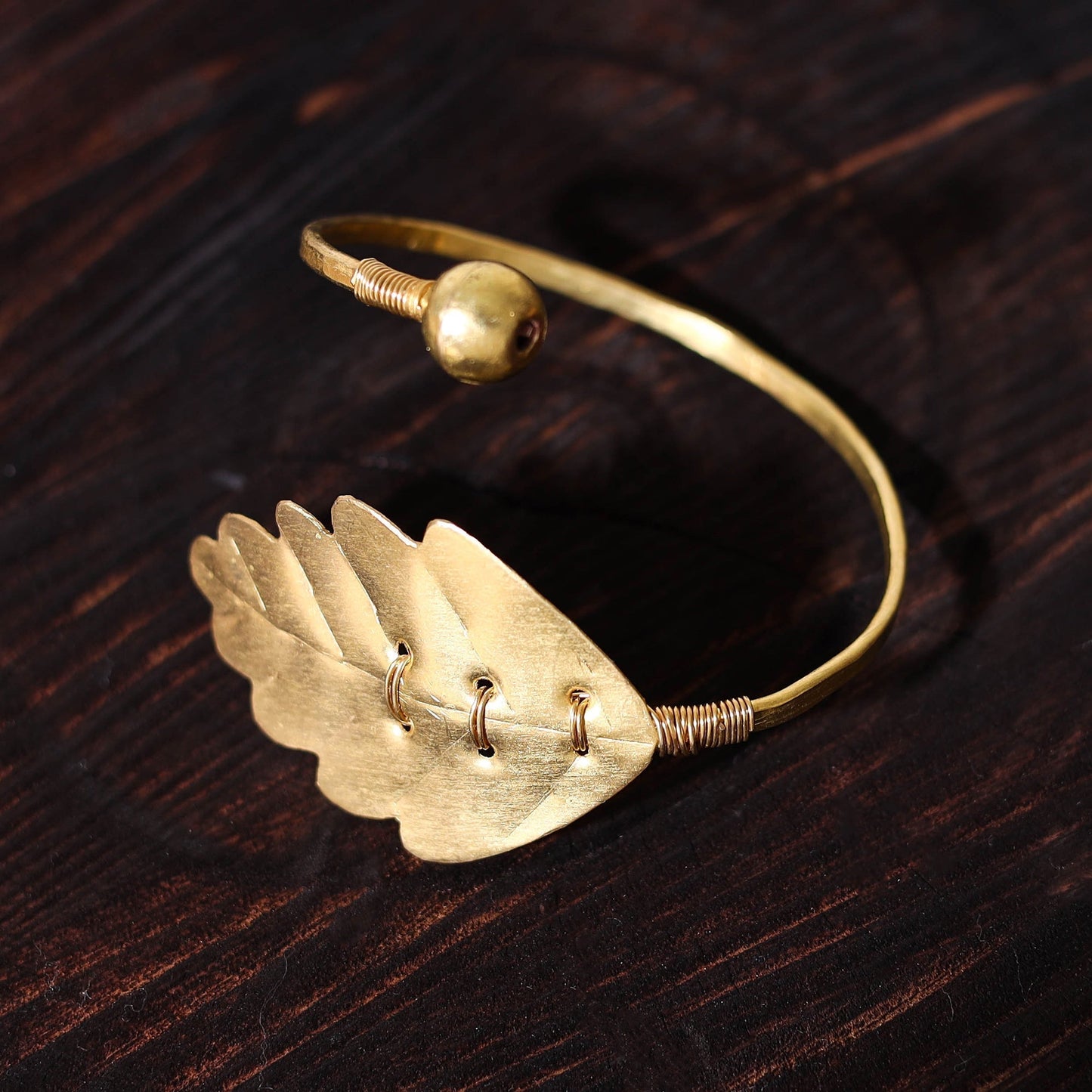 Buy Brass Metal Handcrafted Dokra Bracelet (Adjustable)