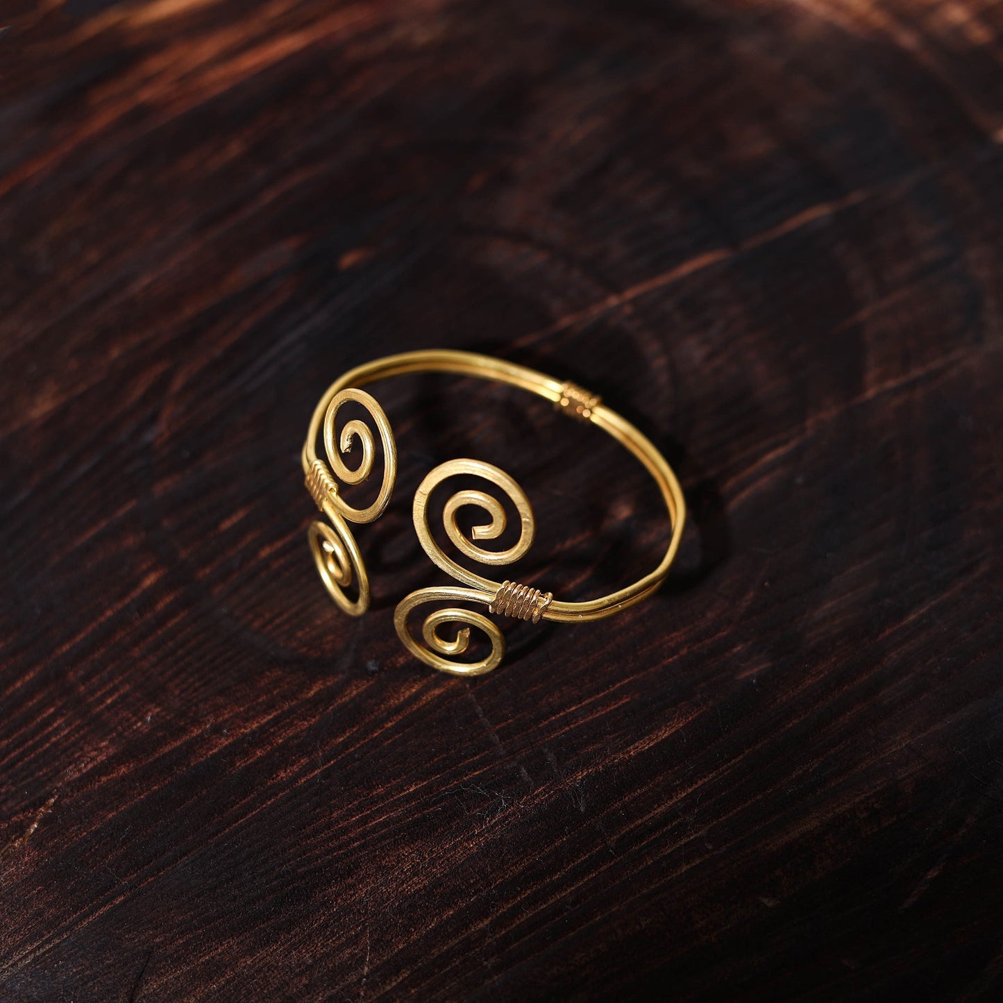 Buy Brass Metal Handcrafted Dokra Bracelet (Adjustable)
