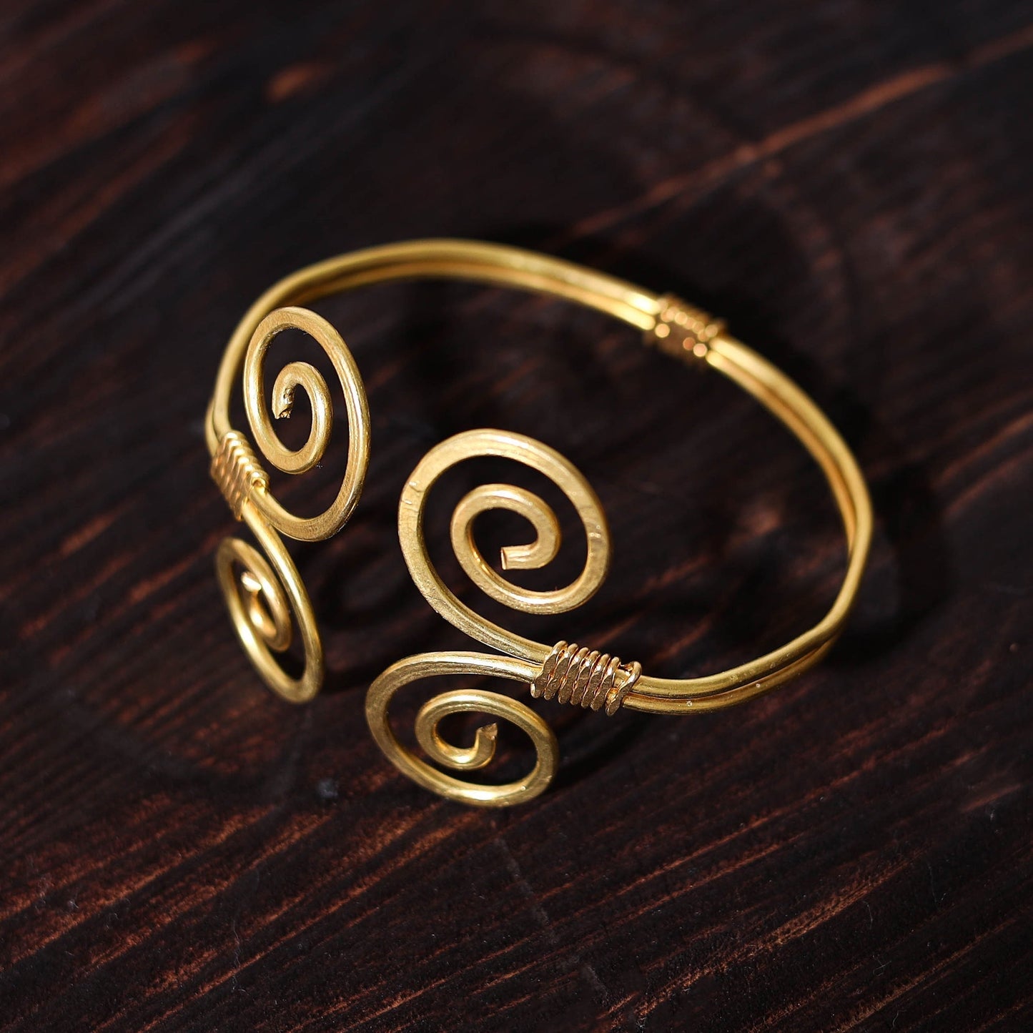 Buy Brass Metal Handcrafted Dokra Bracelet (Adjustable)