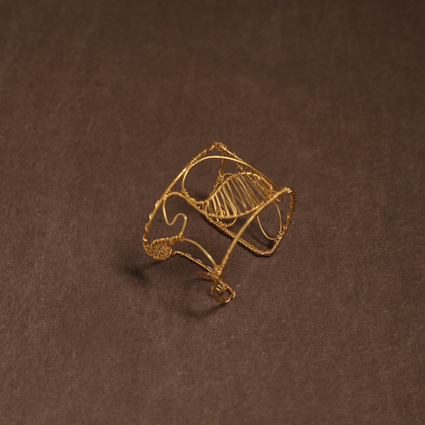 Brass metal handcrafted bracelet (adjustable) 74