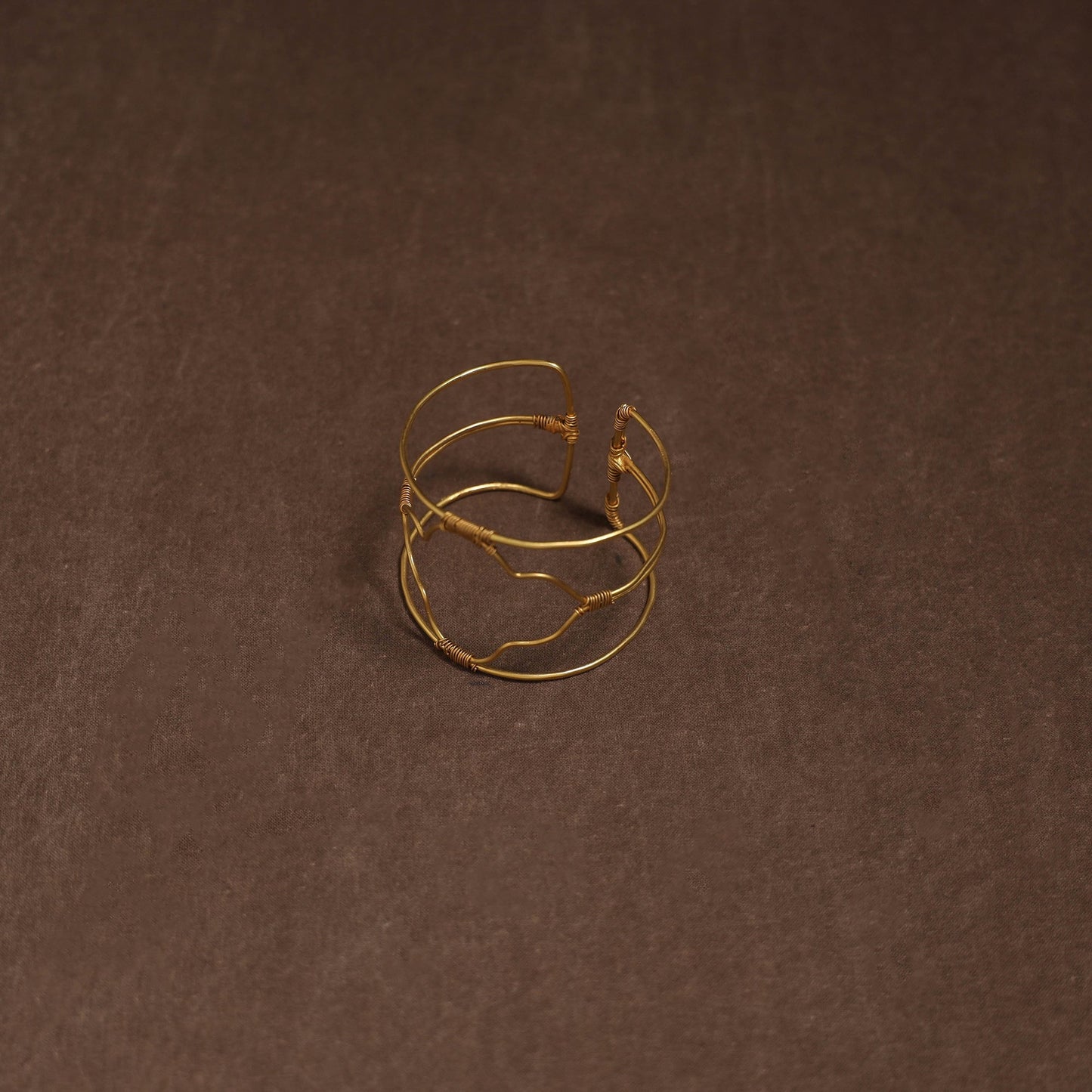 Brass metal handcrafted bracelet (adjustable) 77