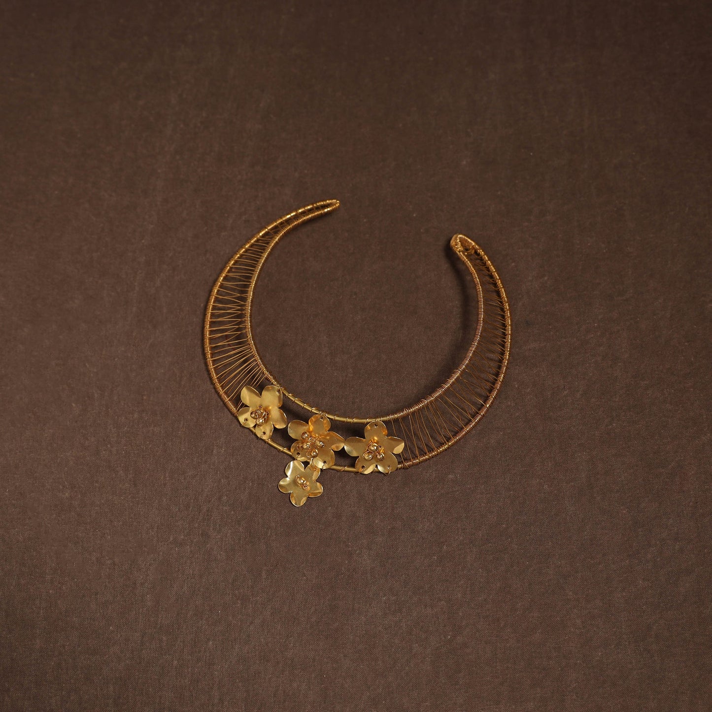 Brass metal handcrafted choker necklace 117