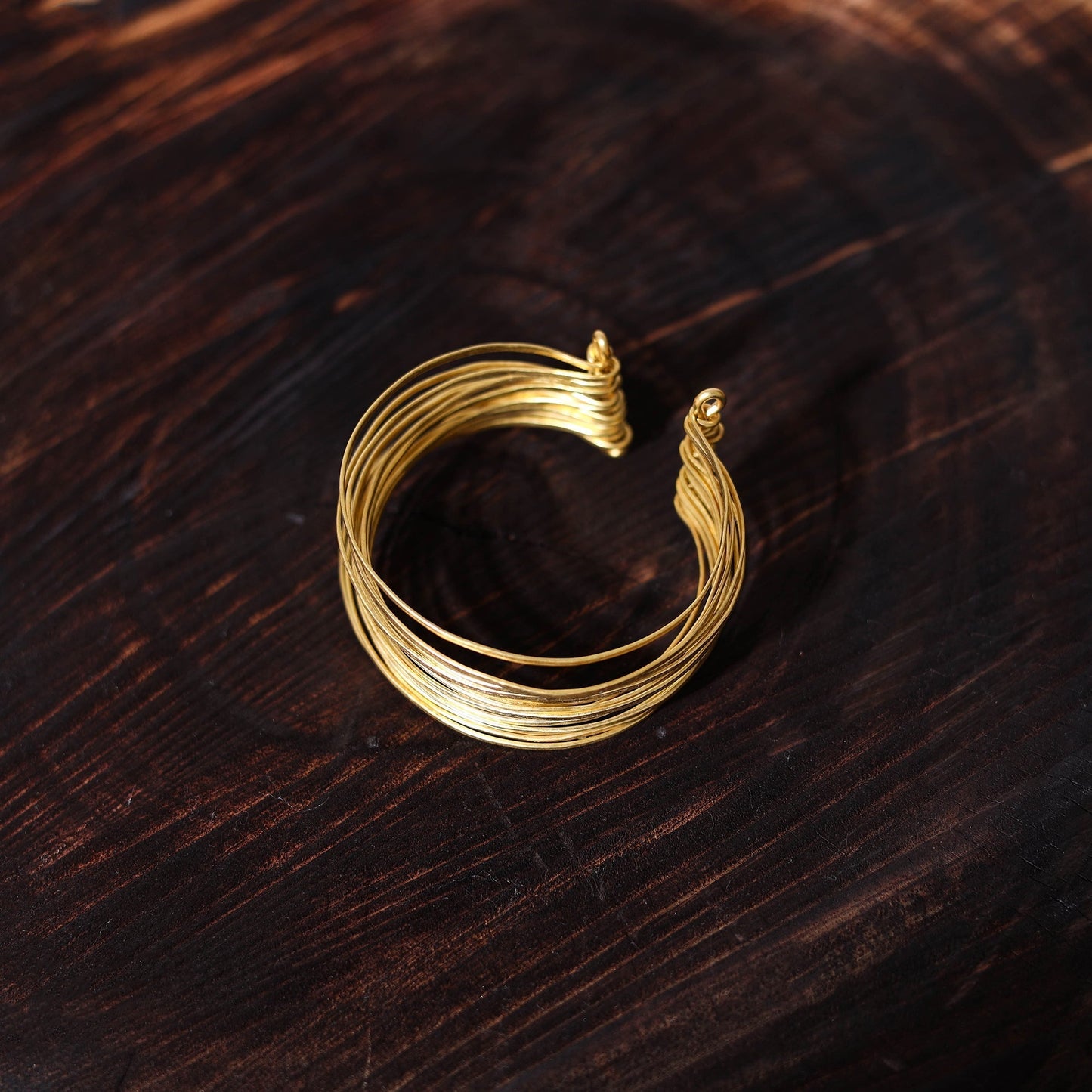 Buy Brass Metal Handcrafted Dokra Cuff Bracelet (Adjustable)