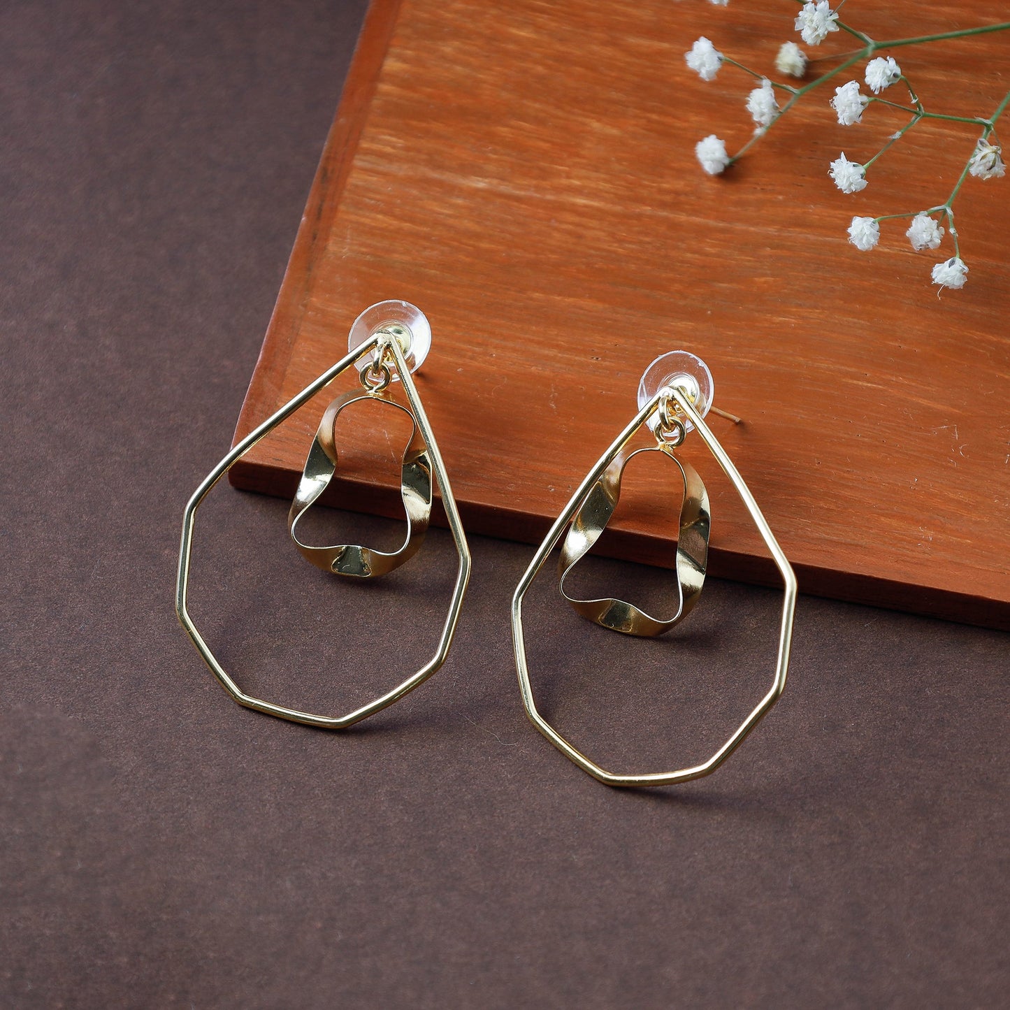Brass Metal Handcrafted Earrings