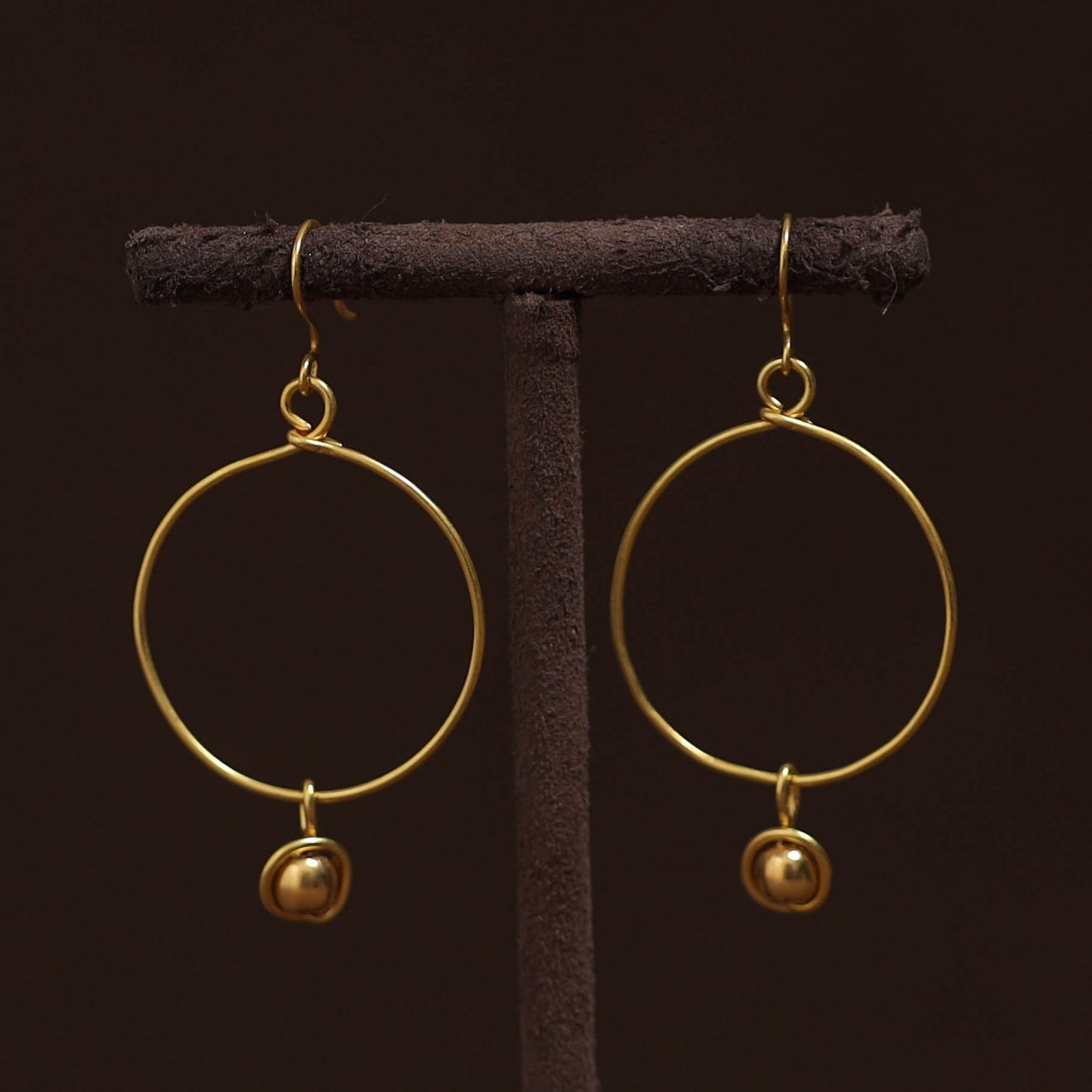 Brass metal handcrafted earrings 22