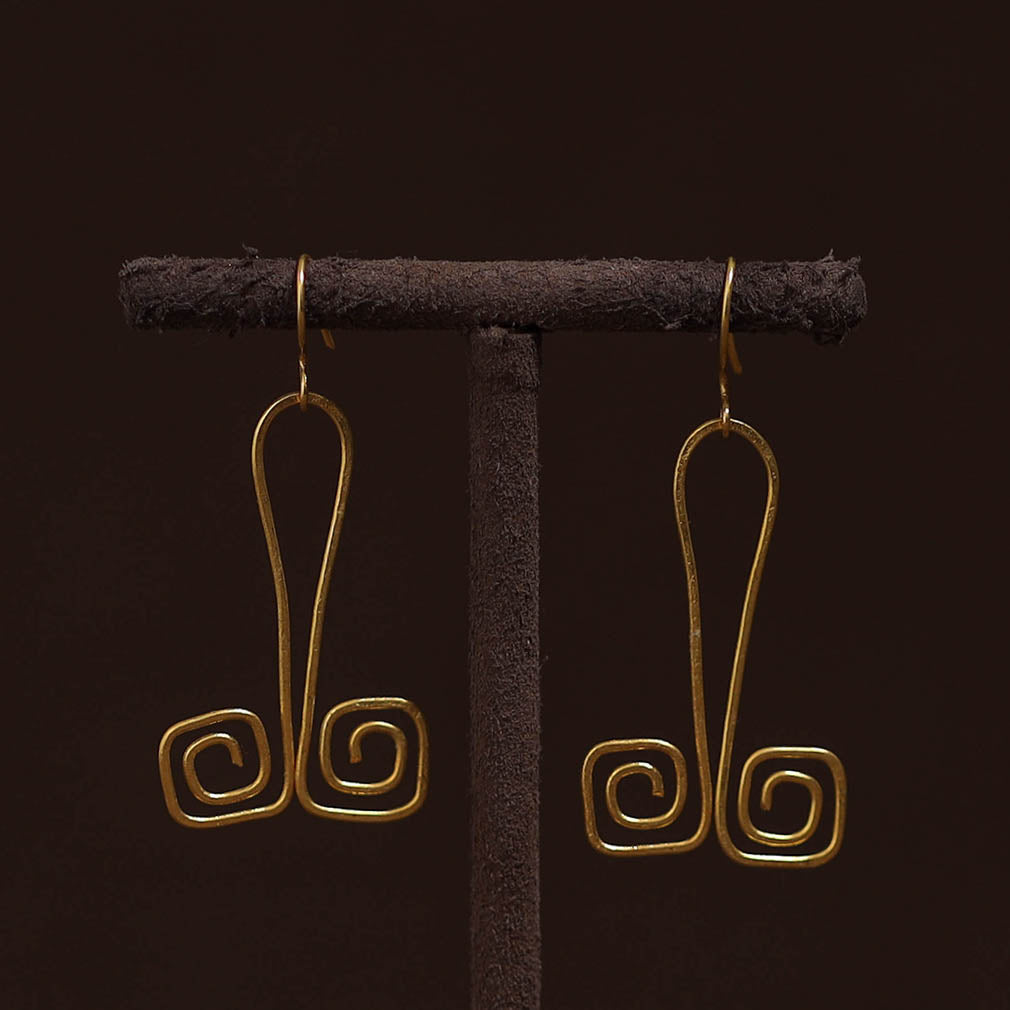 Brass metal handcrafted earrings 23