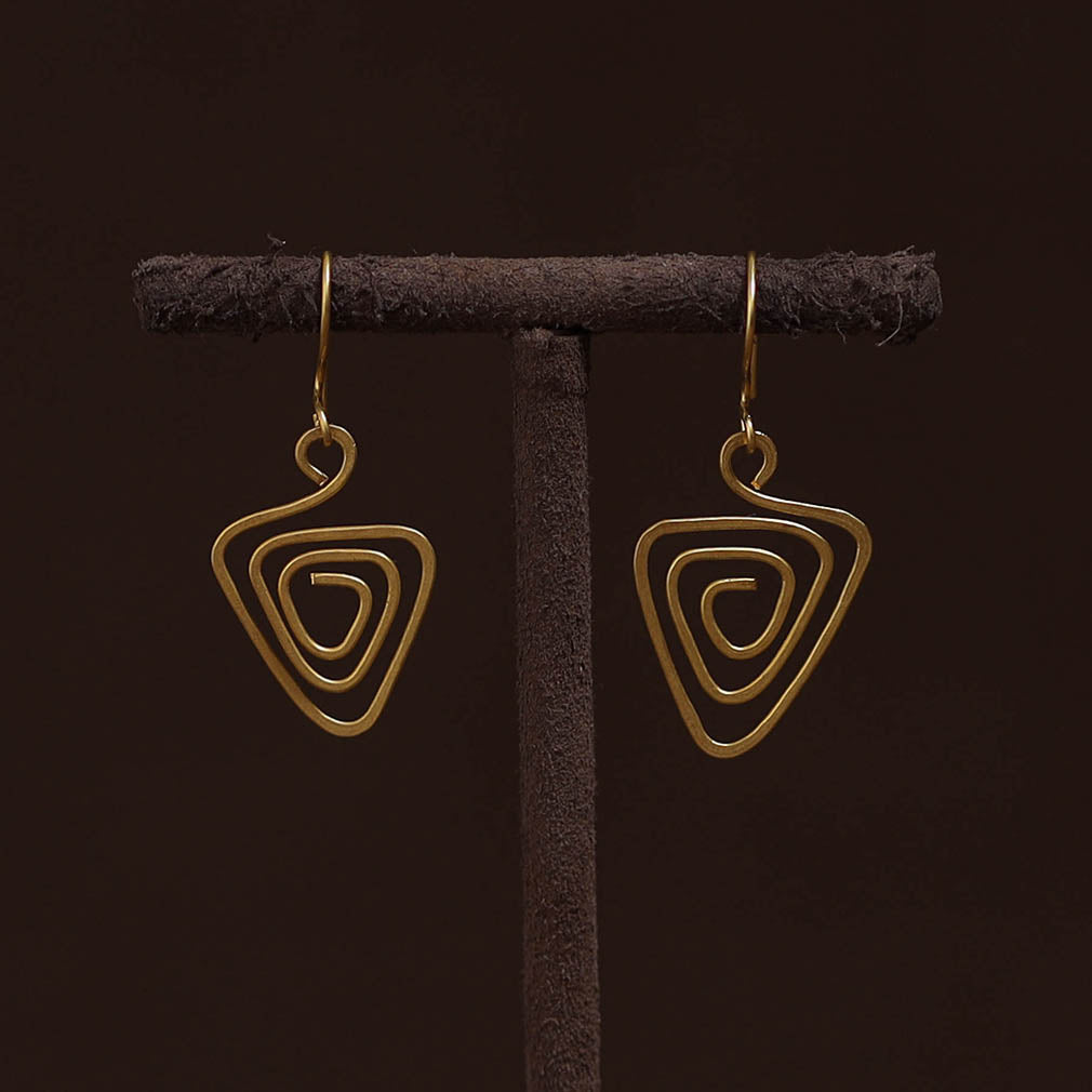 Brass metal handcrafted earrings 26