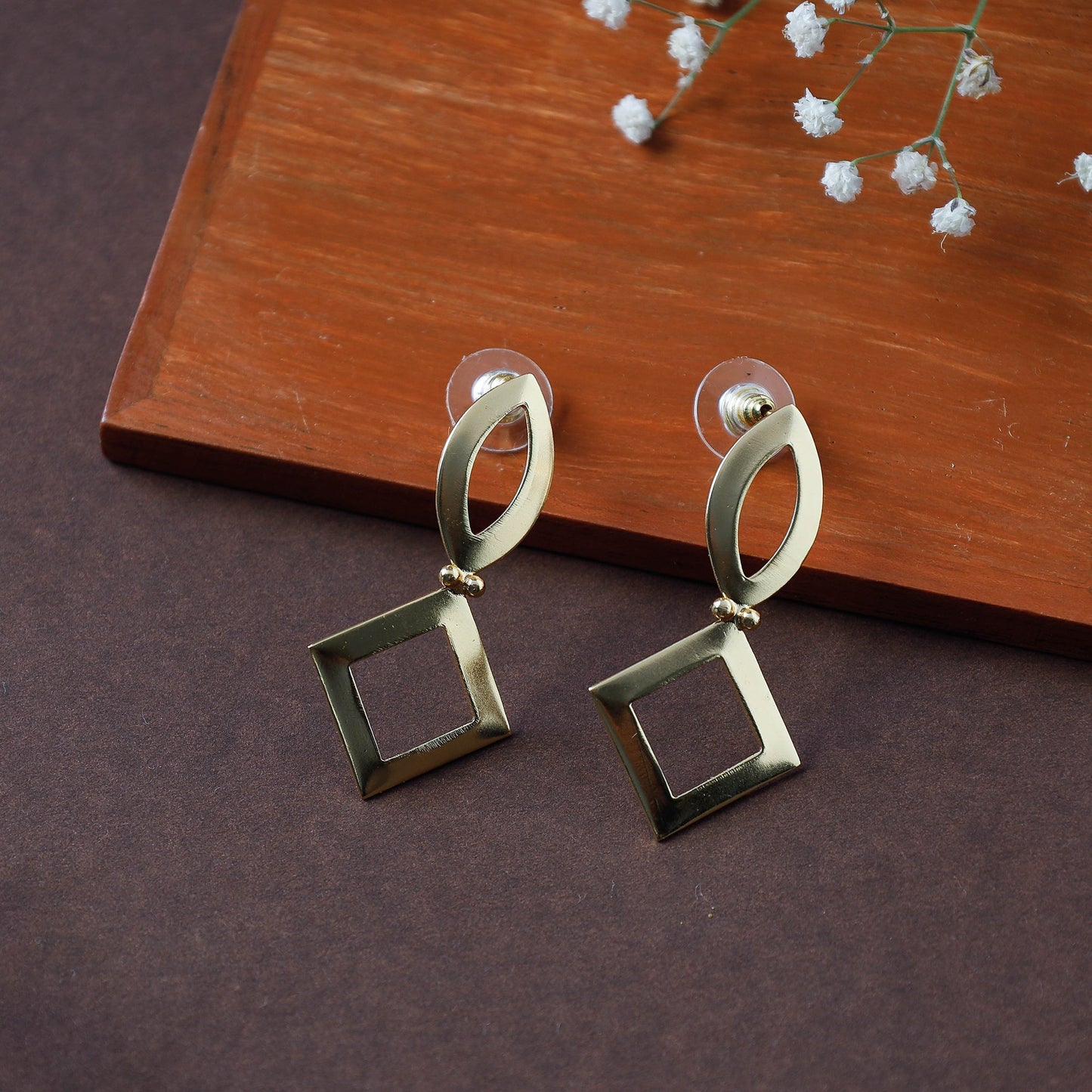 Brass Metal Handcrafted Earrings