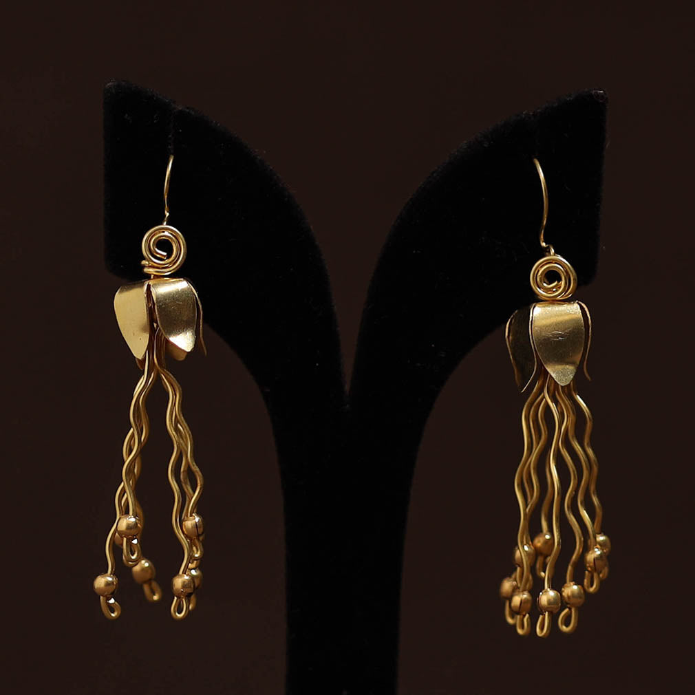 Brass metal handcrafted earrings 34