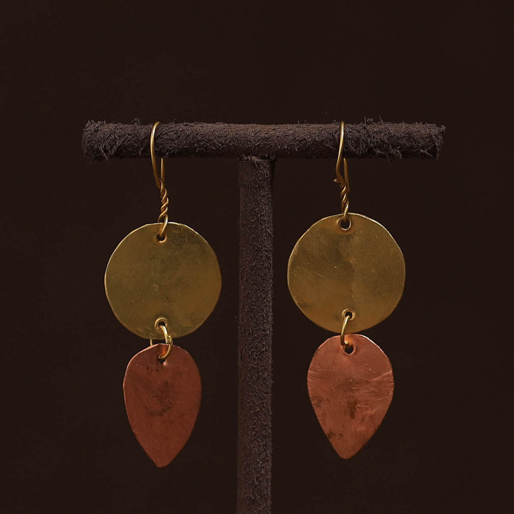 Brass metal handcrafted earrings 43