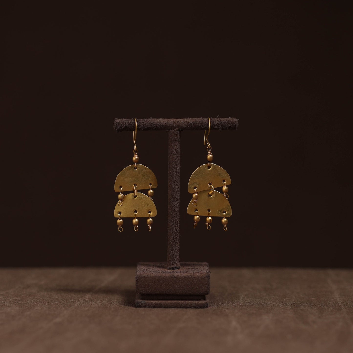 Brass metal handcrafted earrings 51