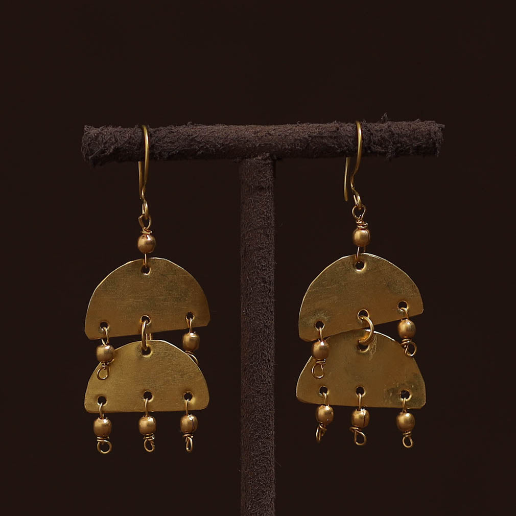 Brass metal handcrafted earrings 51