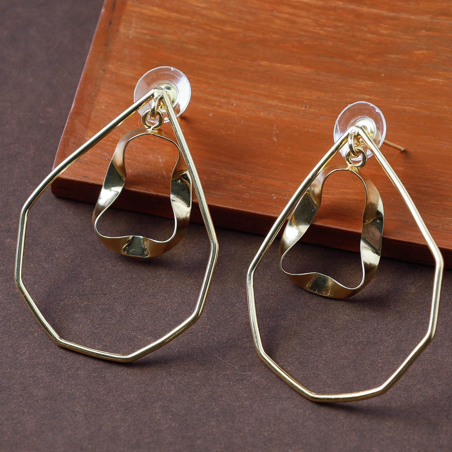 Brass Metal Handcrafted Earrings