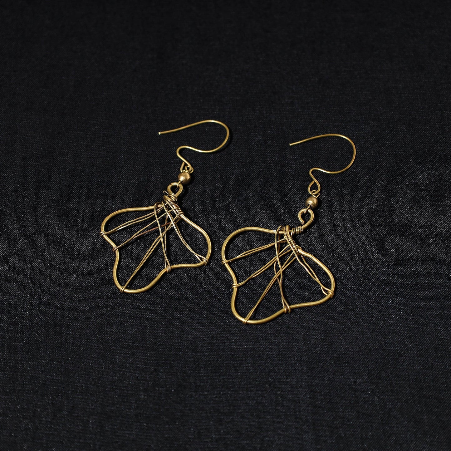Brass Metal Handcrafted Dokra Earrings by Asalkaar