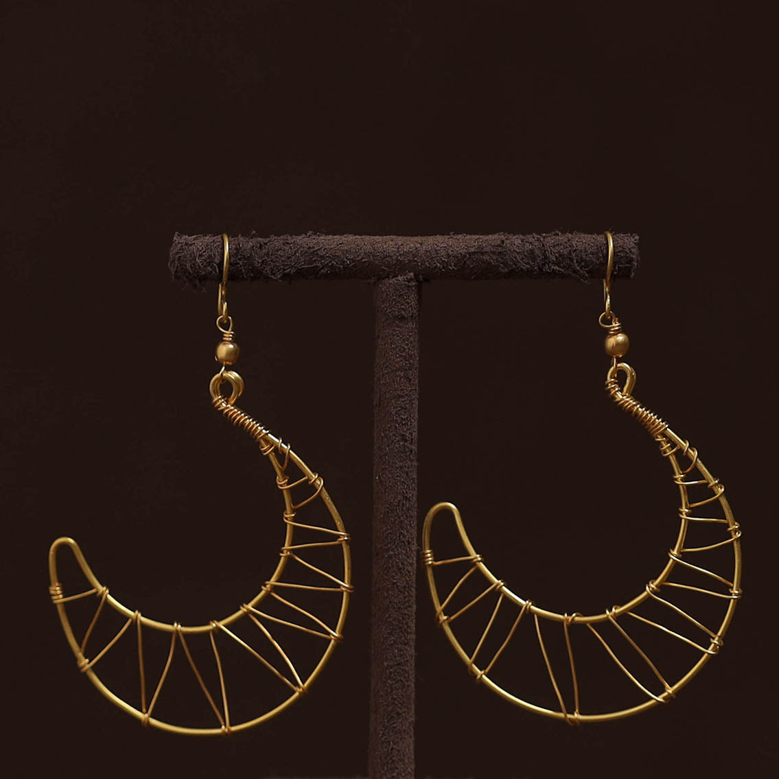 Brass metal handcrafted earrings 99