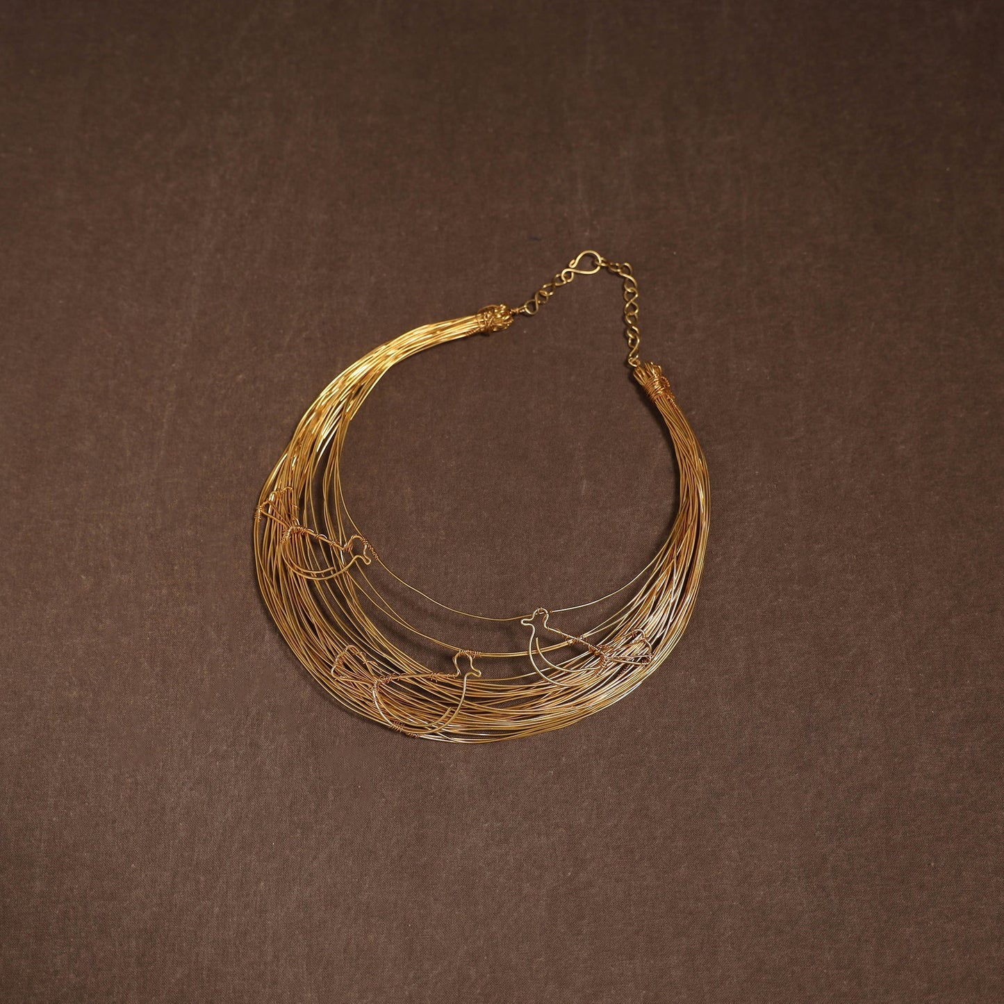 Brass metal handcrafted hasli necklace 119