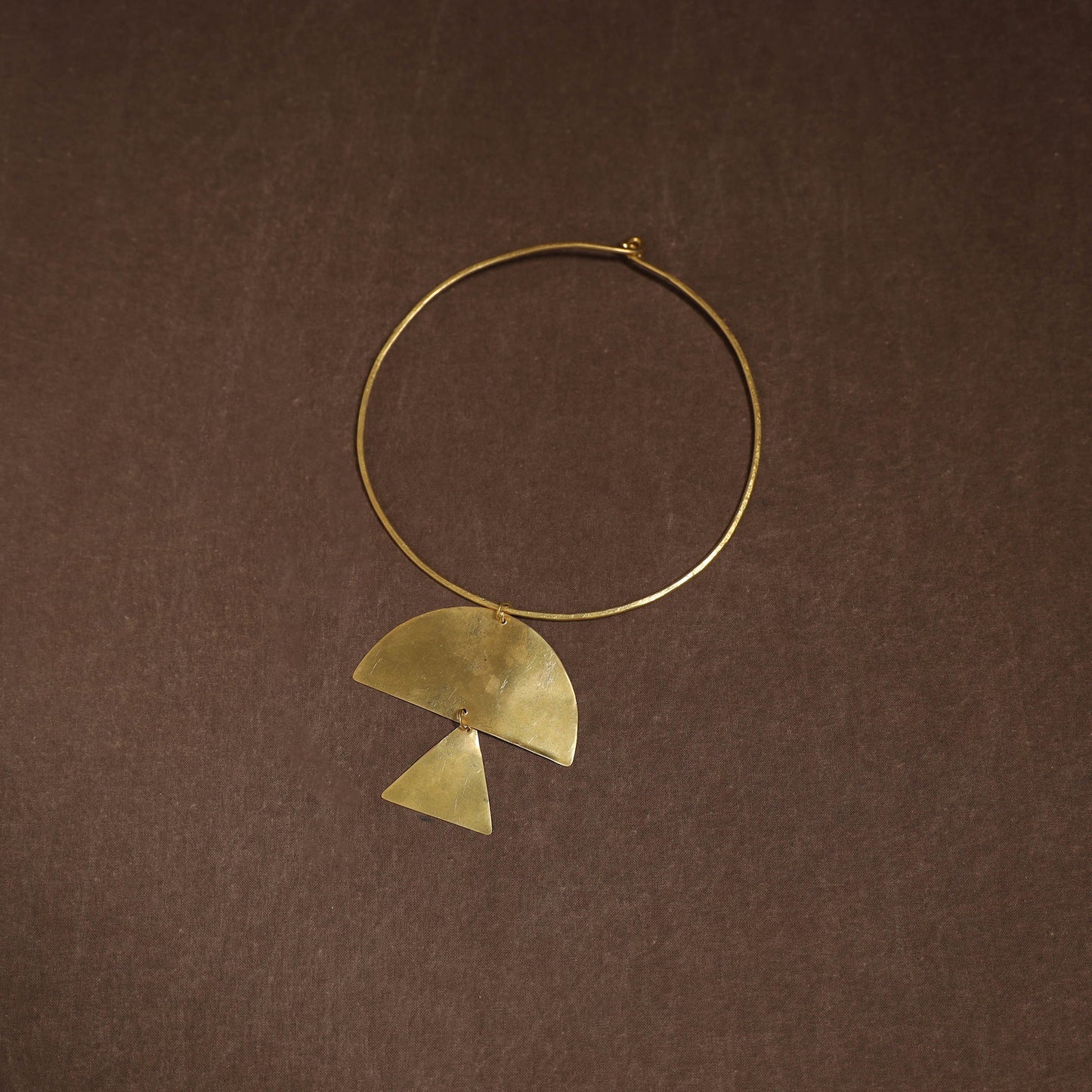 Brass metal handcrafted hasli necklace 125