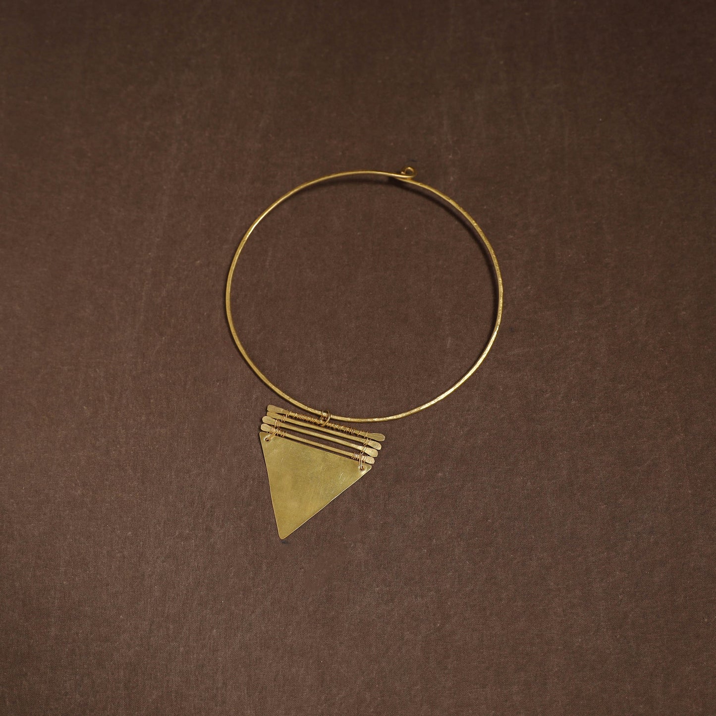 Brass metal handcrafted hasli necklace 129