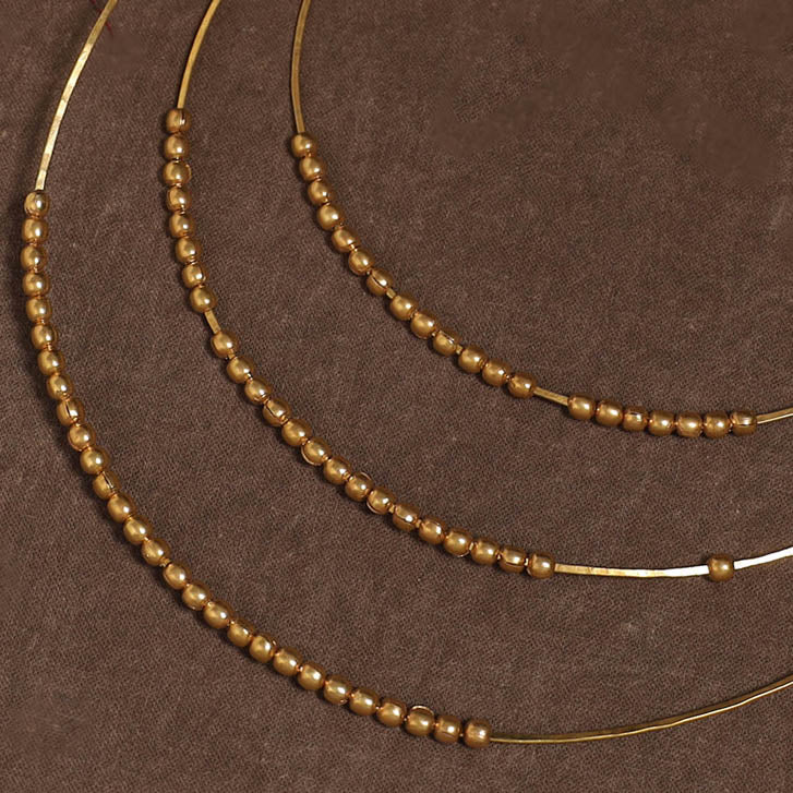 Brass metal handcrafted hasli necklace 143