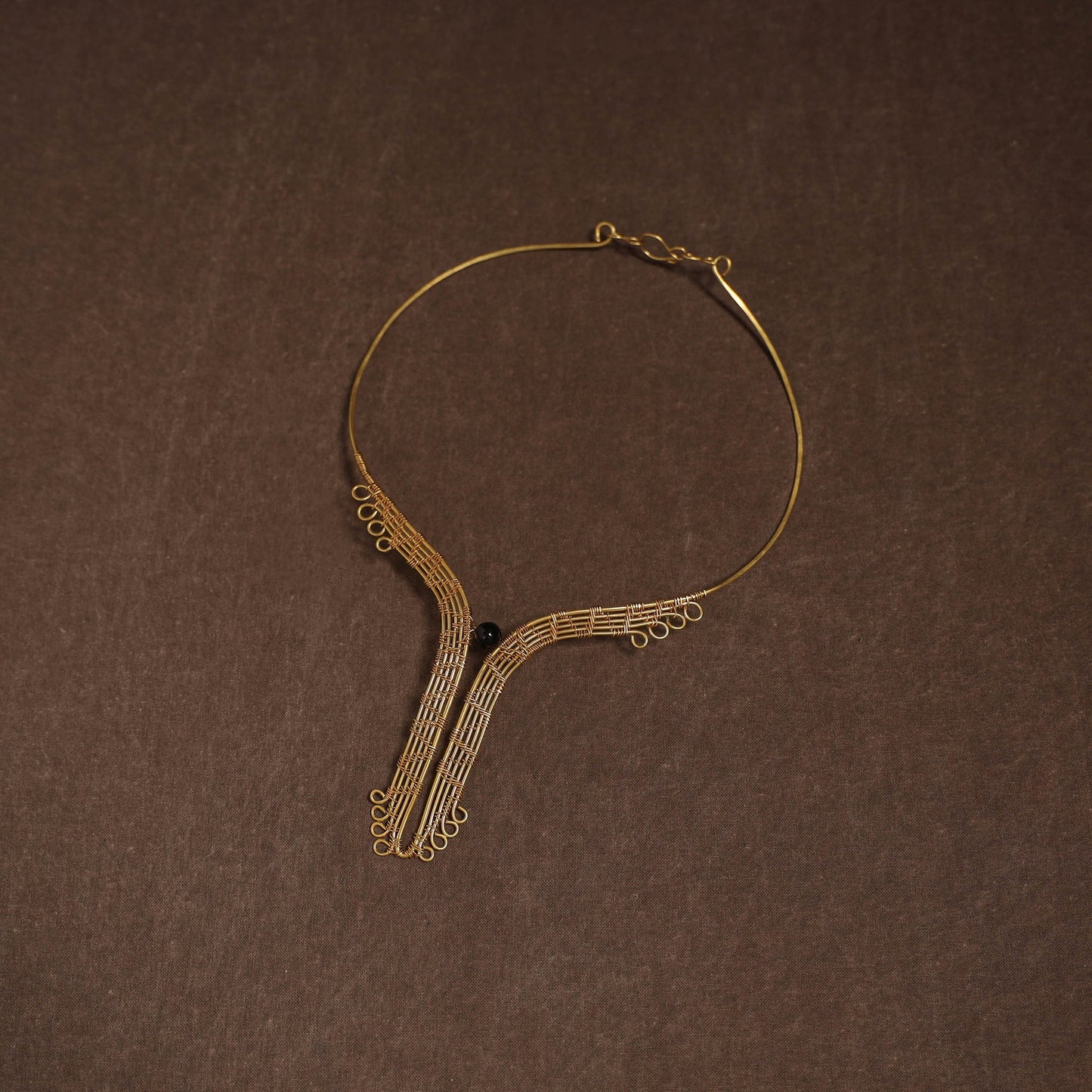 Brass metal handcrafted hasli necklace 153