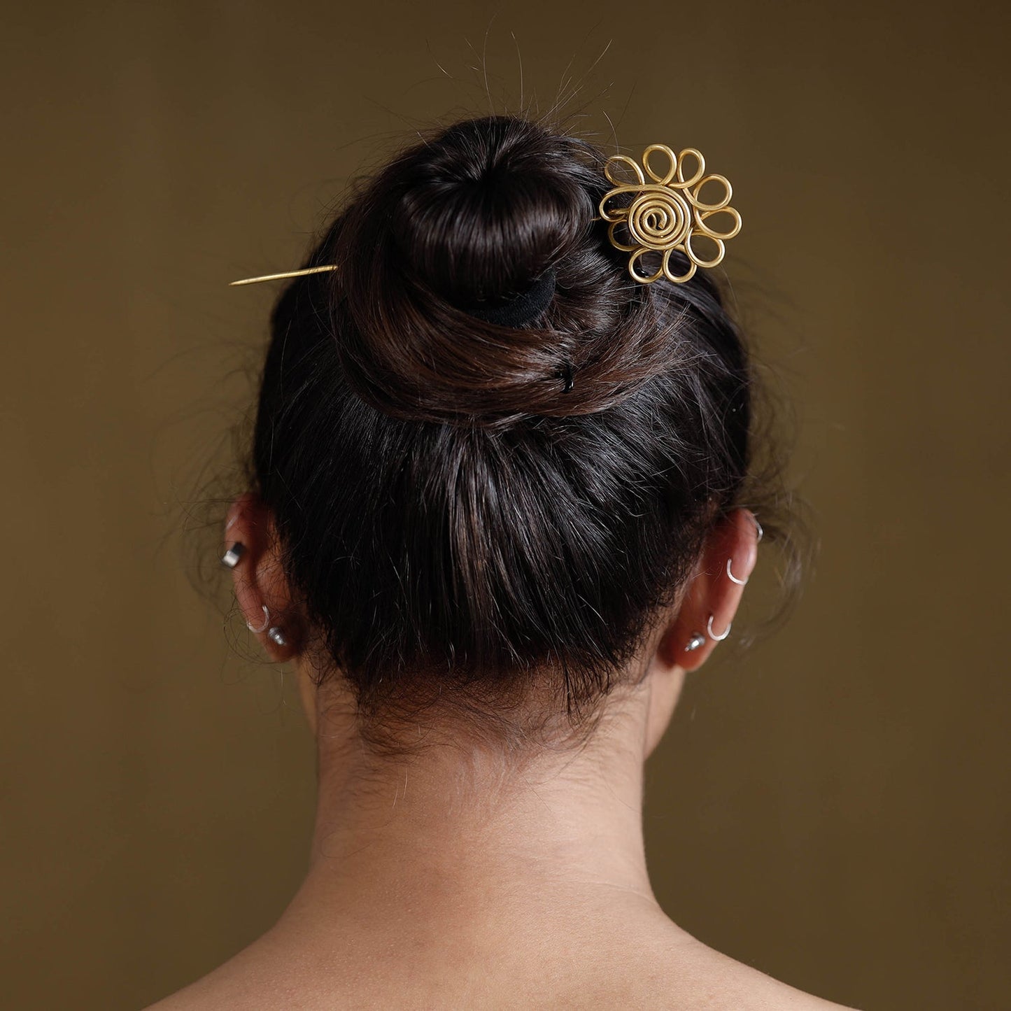 Buy Brass Metal Handcrafted Dokra Juda Pin by Asalkaar Online at iTokri.com