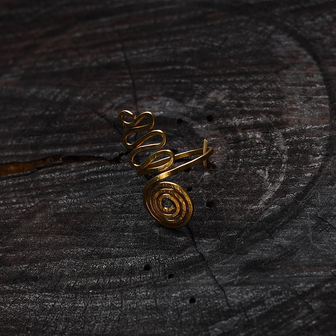 Brass metal handcrafted ring 11