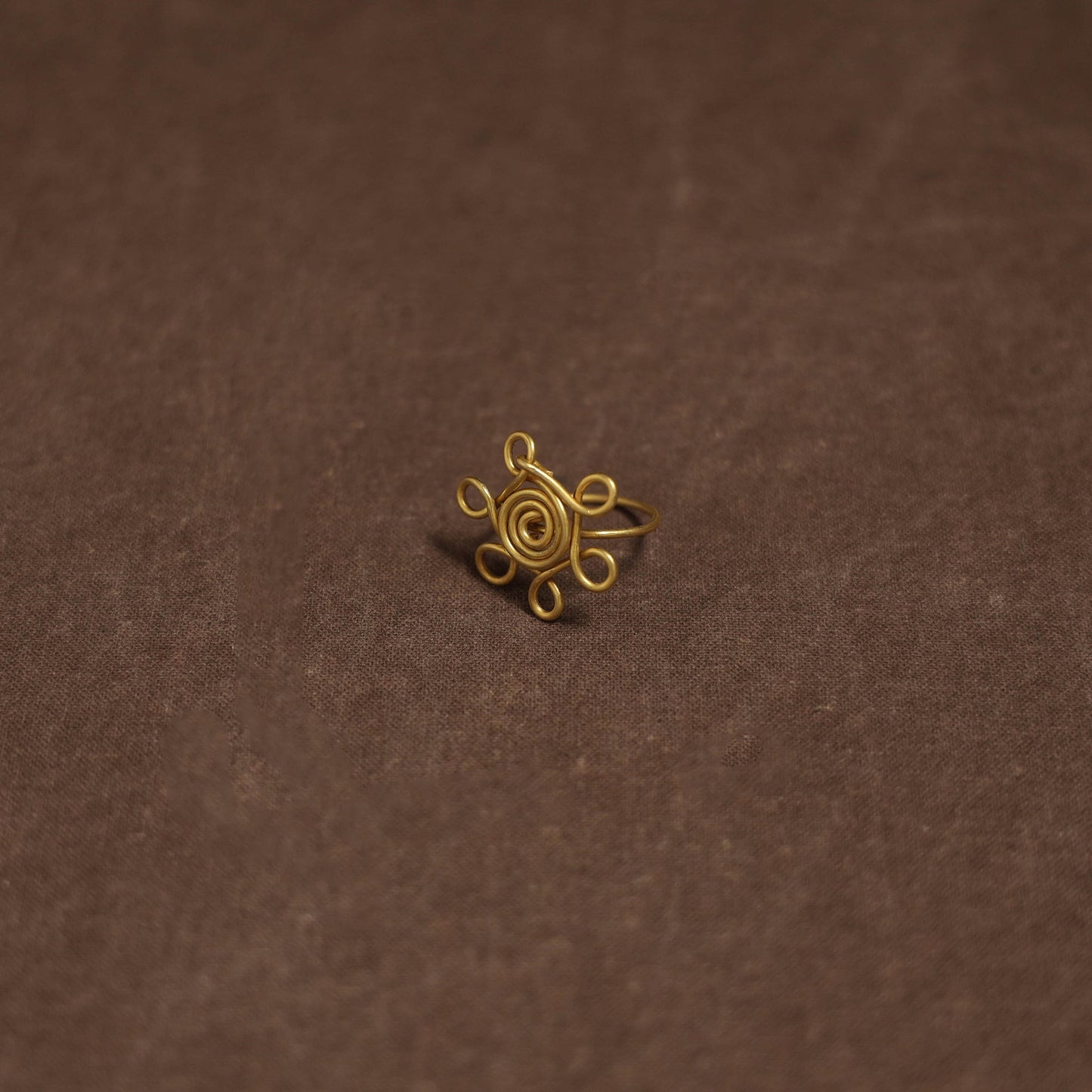 Brass metal handcrafted ring 13